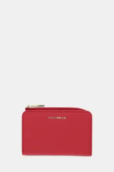 Coccinelle portofel de piele culoarea maro, E2 MW5 11 D1 01 imagine