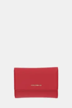 Coccinelle portofel de piele culoarea negru, E2 MW5 11 66 01 imagine