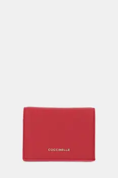 Coccinelle portofel de piele culoarea negru, E2 MW5 17 21 01 imagine