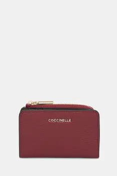 Coccinelle portofel de piele culoarea roz imagine