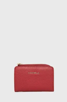 Coccinelle portofel de piele femei, culoarea bordo, E2 MW5 17 01 01 imagine