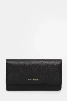 Coccinelle portofel de piele femei, culoarea negru, E2 MW5 11 85 01 imagine
