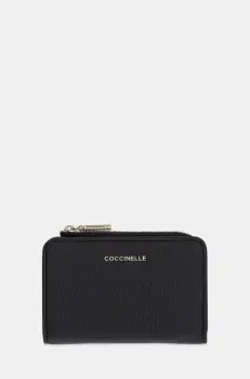 Coccinelle portofel de piele femei, culoarea negru, E2 MW5 11 D1 01 imagine