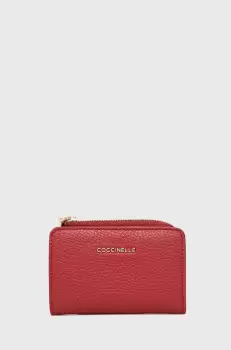 Coccinelle portofel femei, culoarea bordo imagine