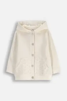 Coccodrillo bluza bebe culoarea bej, cu gluga, uni, NOSTALGIC MEADOW GIRL NEWBORN imagine