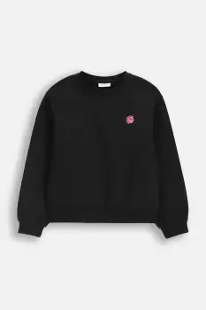 Coccodrillo bluza copii culoarea negru, uni, EVERYDAY GIRL A imagine