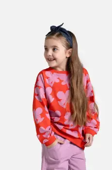 Coccodrillo bluza copii culoarea rosu, cu imprimeu, MAXITROPIC GIRL KIDS imagine