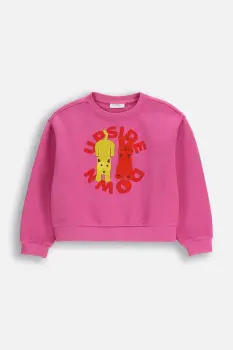 Coccodrillo bluza copii culoarea roz, cu imprimeu, ACADEMY GIRL KIDS imagine