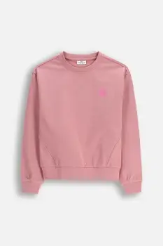 Coccodrillo bluza copii culoarea roz, uni, EVERYDAY GIRL A imagine