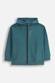 Coccodrillo bluza copii culoarea verde, cu gluga, uni, CITY RACING BOY JUNIOR imagine