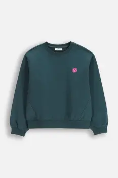 Coccodrillo bluza copii culoarea verde, uni, EVERYDAY GIRL A imagine