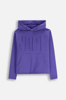 Coccodrillo bluza copii culoarea violet, cu gluga, cu imprimeu, RAVE GIRL JUNIOR imagine