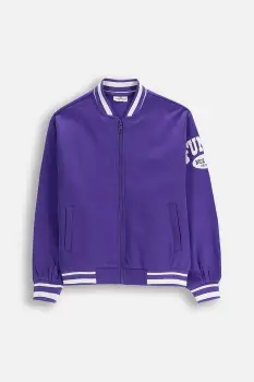 Coccodrillo bluza copii culoarea violet, cu imprimeu, EVERYDAY GIRL A imagine