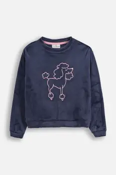 Coccodrillo bluza culoarea bleumarin, uni, FROSTING PUDDLE GIRL KIDS imagine