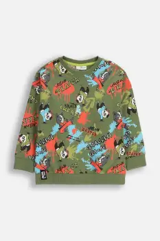 Coccodrillo bluza culoarea verde, cu imprimeu, SPORTS BOY KIDS imagine