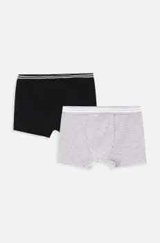 Coccodrillo boxeri copii 2-pack culoarea negru, BASIC UNDERWEAR imagine