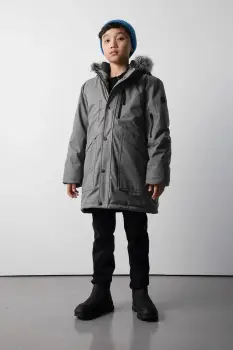 Coccodrillo geaca de iarna pentru copii culoarea gri, OUTERWEAR BOY JUNIOR imagine