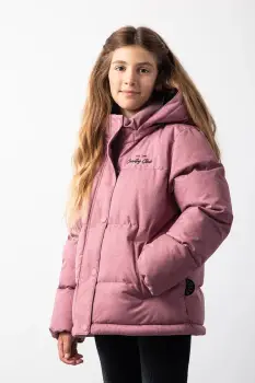 Coccodrillo geaca de iarna pentru copii culoarea roz, OUTERWEAR GIRL JUNIOR imagine