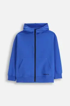 Coccodrillo hanorac de bumbac pentru copii cu gluga, cu imprimeu, EVERYDAY BOY A imagine