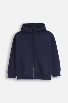 Coccodrillo hanorac de bumbac pentru copii culoarea bleumarin, cu gluga, cu imprimeu, EVERYDAY BOY A imagine