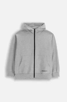 Coccodrillo hanorac de bumbac pentru copii culoarea gri, cu gluga, cu imprimeu, EVERYDAY BOY A imagine