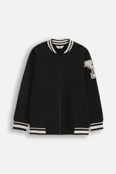 Coccodrillo hanorac de bumbac pentru copii culoarea negru, cu imprimeu, EVERYDAY BOY A imagine