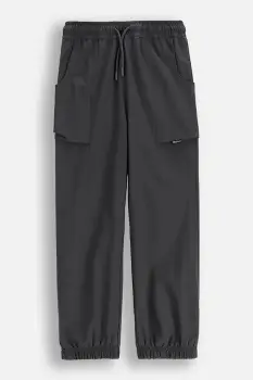 Coccodrillo pantaloni copii culoarea gri, uni, YETI BOY JUNIOR imagine