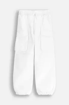 Coccodrillo pantaloni culoarea alb, REBEL GIRL JUNIOR imagine