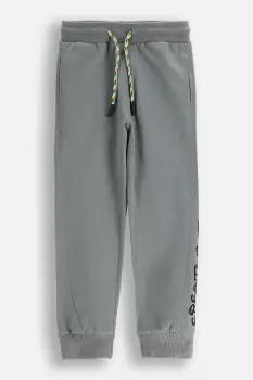 Coccodrillo pantaloni de bumbac pentru copii culoarea gri, uni, SPORTS BOY KIDS imagine