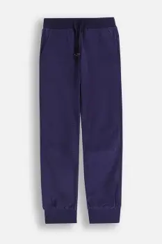 Coccodrillo pantaloni de trening din bumbac pentru copii culoarea bleumarin, uni, EVERYDAY GIRL A imagine