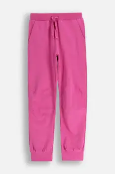 Coccodrillo pantaloni de trening din bumbac pentru copii culoarea roz, uni, EVERYDAY GIRL A imagine