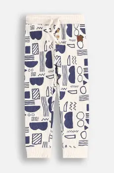 Coccodrillo pantaloni de trening pentru bebelusi culoarea bej, modelator, SAGE TIME BOY NEWBORN imagine