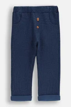 Coccodrillo pantaloni de trening pentru bebelusi culoarea bleumarin, cu imprimeu, FOREST FRIENDS BOY NEWBORN imagine