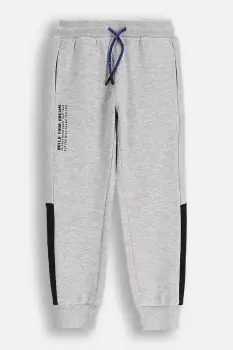 Coccodrillo pantaloni de trening pentru copii culoarea gri, uni, CITY BUILDER BOY KIDS imagine