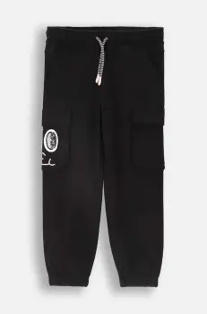 Coccodrillo pantaloni de trening pentru copii culoarea negru, neted, CARTOONS GIRL KIDS imagine