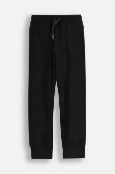 Coccodrillo pantaloni de trening pentru copii culoarea negru, neted, EVERYDAY GIRL imagine