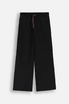 Coccodrillo pantaloni de trening pentru copii culoarea negru, uni, EVERYDAY GIRL A imagine