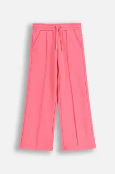 Coccodrillo pantaloni de trening pentru copii culoarea roz, uni, RAVE GIRL KIDS imagine