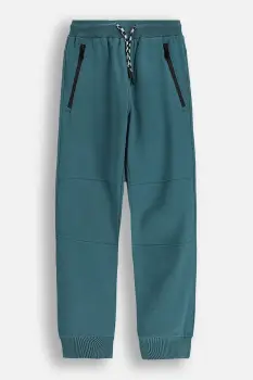 Coccodrillo pantaloni de trening pentru copii culoarea verde, uni, CITY RACING BOY JUNIOR imagine