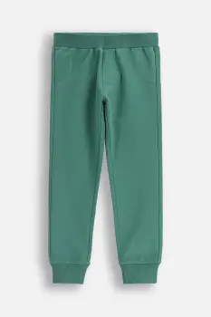 Coccodrillo pantaloni de trening pentru copii culoarea verde, uni, EVERYDAY BOY A imagine