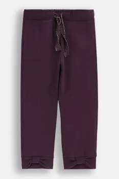 Coccodrillo pantaloni din bumbac pentru bebelusi culoarea violet, uni, TEDDY BEAR GIRL NEWBORN imagine