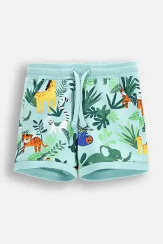 Coccodrillo pantaloni scurti cu imprimeu, talie reglabila, TROPICAL STORY BOY NEWBORN imagine