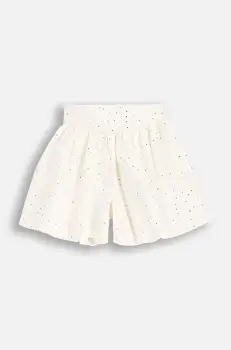 Coccodrillo pantaloni scurti culoarea alb, cu imprimeu, talie reglabila, ELEGANT JUNIOR GIRL imagine