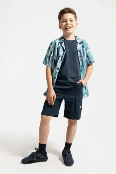 Coccodrillo pantaloni scurti culoarea bleumarin, talie reglabila, HOLIDAY SPLASH BOY JUNIOR imagine