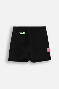 Coccodrillo pantaloni scurti culoarea negru, talie reglabila, INSIDE OCEAN GIRL JUNIOR imagine