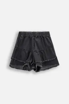 Coccodrillo pantaloni scurti culoarea negru, TROPICAL STORY GIRL JUNIOR imagine