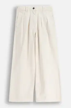 Coccodrillo pantaloni wide leg pentru copii, din bumbac imagine