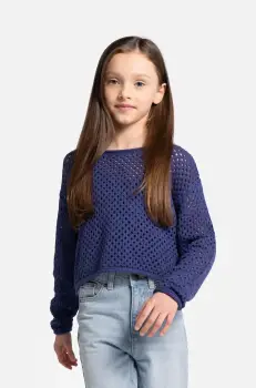 Coccodrillo pulover de bumbac pentru copii light, COSMIC GIRL JUNIOR imagine