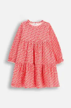 Coccodrillo rochie bebe culoarea bej, mini, evazati, NOSTALGIC MEADOW GIRL NEWBORN imagine
