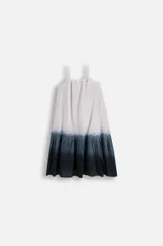 Coccodrillo rochie culoarea alb, midi, evazati, INSIDE OCEAN GIRL JUNIOR imagine
